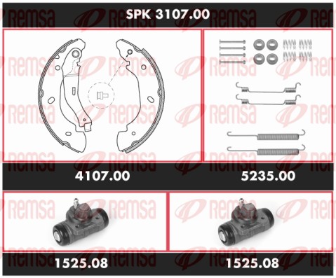 Brake Kit, drum brake (SPK 3107.00)