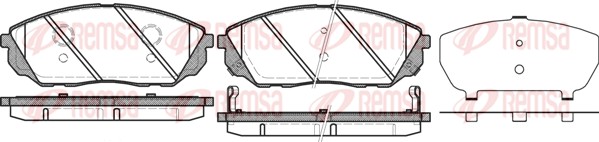 Brake Pad Set, disc brake (1041.12)