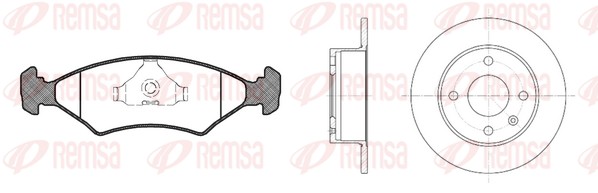 Brake Kit, disc brake (8119.00)