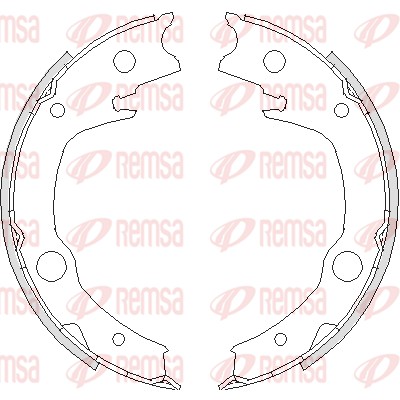 Brake Shoe, parking brake (4729.00)