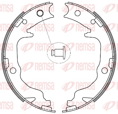 Brake Shoe, parking brake (4641.00)