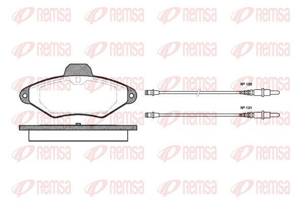 Brake Pad Set, disc brake (0438.04)