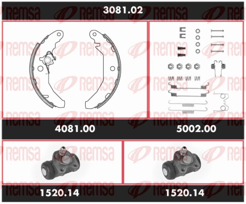 Brake Kit, drum brake (3081.02)