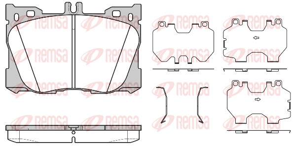 Brake Pad Set, disc brake (1705.00)