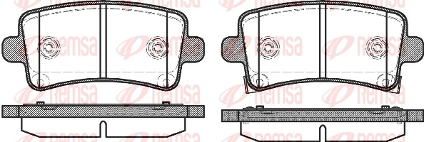 Brake Pad Set, disc brake (1388.04)