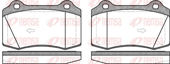 Brake Pad Set, disc brake (0434.55)