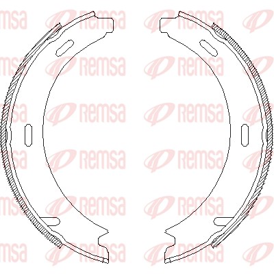 Brake Shoe, parking brake (4093.00)