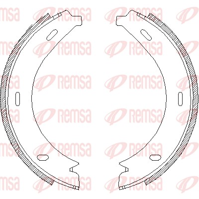 Brake Shoe, parking brake (4713.00)