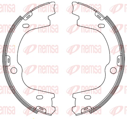 Brake Shoe, parking brake (4673.00)