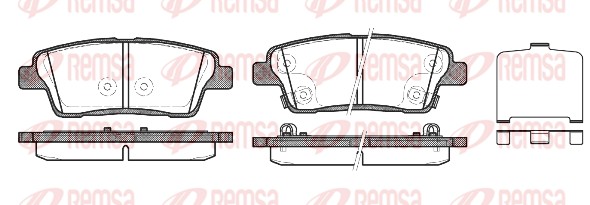 Brake Pad Set, disc brake (1458.02)