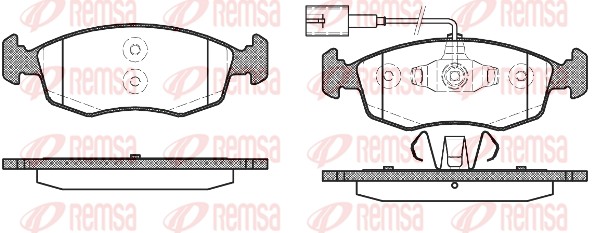 Brake Pad Set, disc brake (0172.52)