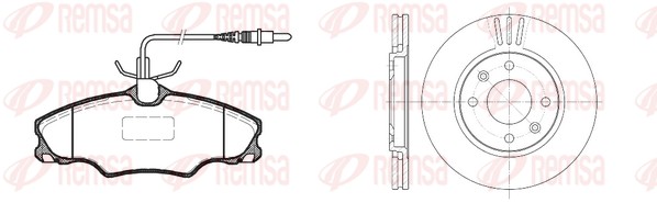 Brake Kit, disc brake (8603.00)