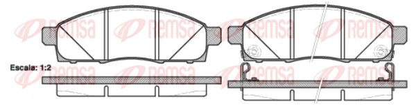 Brake Pad Set, disc brake (1434.02)