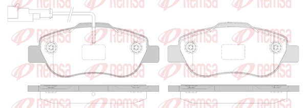 Brake Pad Set, disc brake (1100.12)