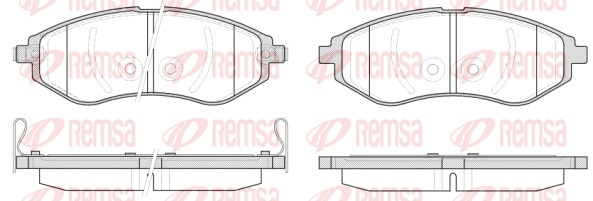 Brake Pad Set, disc brake (0986.02)