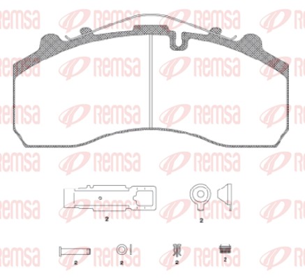 Brake Pad Set, disc brake (JCA 637.20)