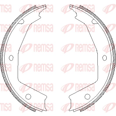 Brake Shoe, parking brake (4705.00)