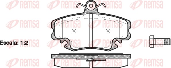 Brake Pad Set, disc brake (0141.20)