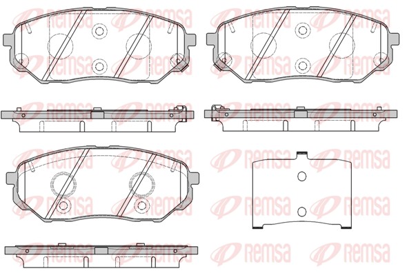 Brake Pad Set, disc brake (1661.02)