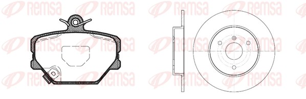 Brake Kit, disc brake (8705.00)