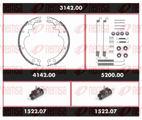 Brake Kit, drum brake (3142.00)
