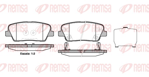 Brake Pad Set, disc brake (1274.02)
