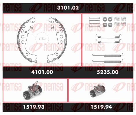 Brake Kit, drum brake (3101.02)