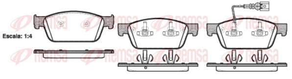 Brake Pad Set, disc brake (1440.01)