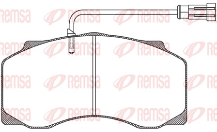 Brake Pad Set, disc brake (JCA 661.40)