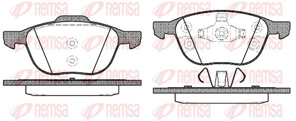 Brake Pad Set, disc brake (1082.30)