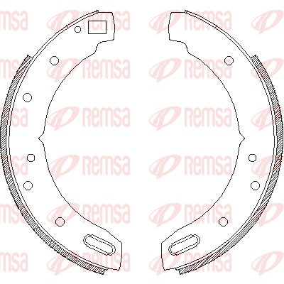 Brake Shoe, parking brake (4604.00)