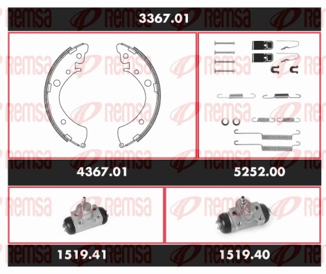 Brake Kit, drum brake (3367.01)