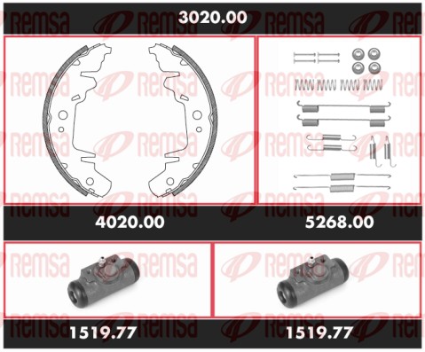 Brake Kit, drum brake (3020.00)