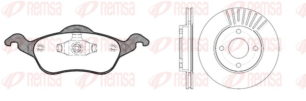 Brake Kit, disc brake (8691.00)