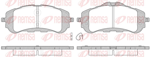 Brake Pad Set, disc brake (1559.00)