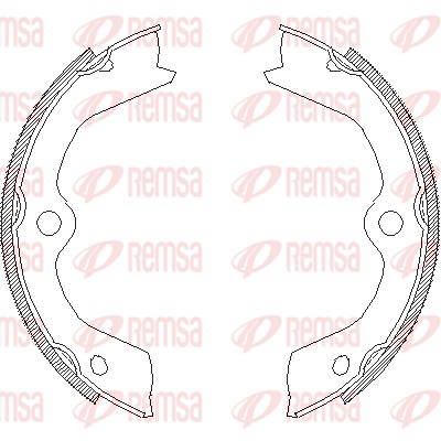 Brake Shoe, parking brake (4703.00)