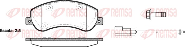 Brake Pad Set, disc brake (1250.02)