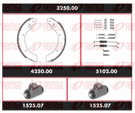 Brake Kit, drum brake (3250.00)