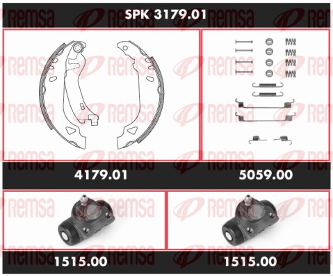 Brake Kit, drum brake (SPK 3179.01)