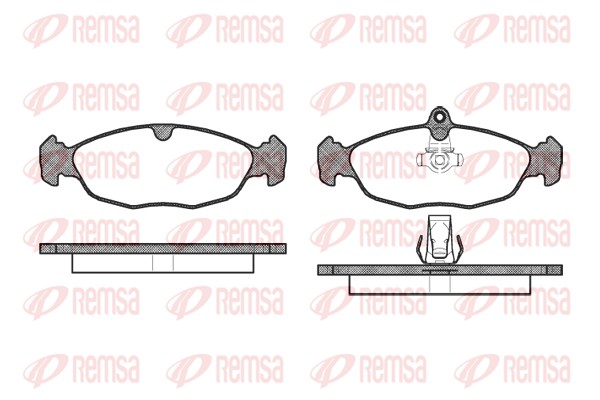 Brake Pad Set, disc brake (0393.30)