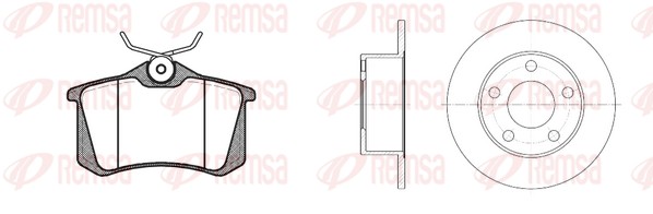 Brake Kit, disc brake (8263.00)