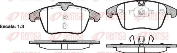 Brake Pad Set, disc brake (1219.00)