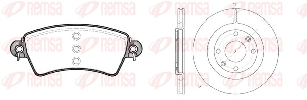 Brake Kit, disc brake (8726.00)