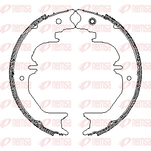 Brake Shoe, parking brake (4540.01)