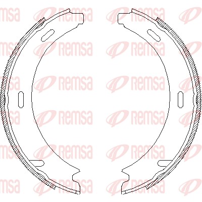 Brake Shoe, parking brake (4093.02)