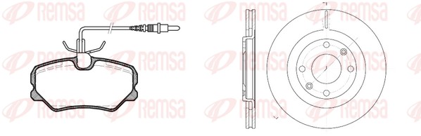 Brake Kit, disc brake (8262.00)