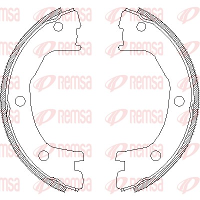 Brake Shoe, parking brake (4712.00)