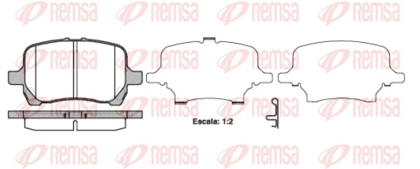 Brake Pad Set, disc brake (1089.12)