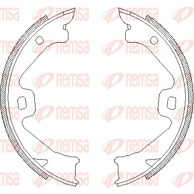 Brake Shoe, parking brake (4704.00)