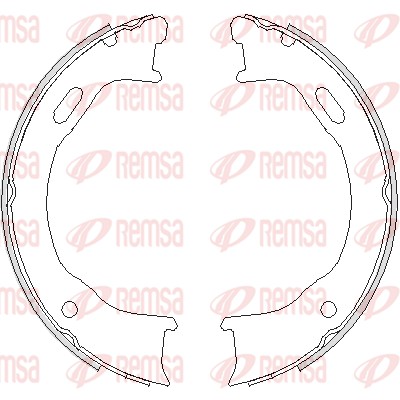 Brake Shoe, parking brake (4747.00)